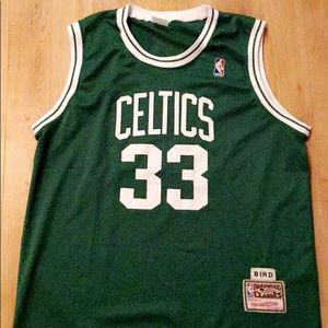 Vtg Mitchell & ness Larry bird jersey XXL